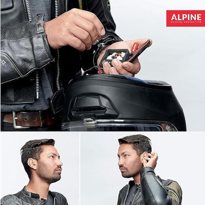 Alpine MotoSafe Pro - Premium Motorcycle Ear Plugs for Wind Noise Reduction - 20dB - Motorcycle
