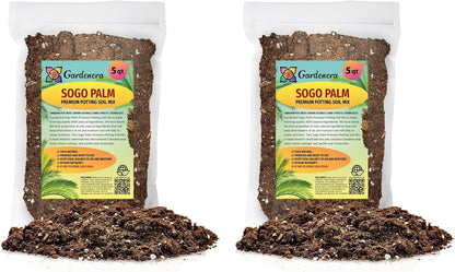 Gardenera SOGO Palm Plant Potting Soil - All-Natural Blend for Thriving SOGO Palm Plants - Boosts