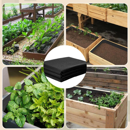 Wshxjzyay 63 * 83 inch Raised Garden Bed Liner, Non Woven Fabric Liner for Large Veg Trough, Keeps