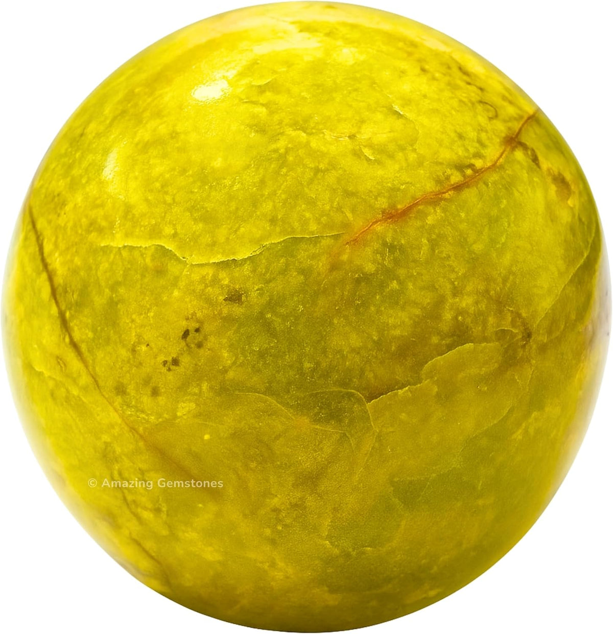 Amazing Gemstone Green Opal Crystal Ball with Stand - 2 Inches Crystal Sphere Meditation Balls for