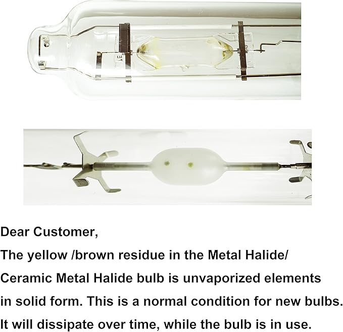 1000 Watt Vegetative Metal Halide Lamp MH Grow Light Bulb Lamp, MH 1000W E39, High PAR Enhanced