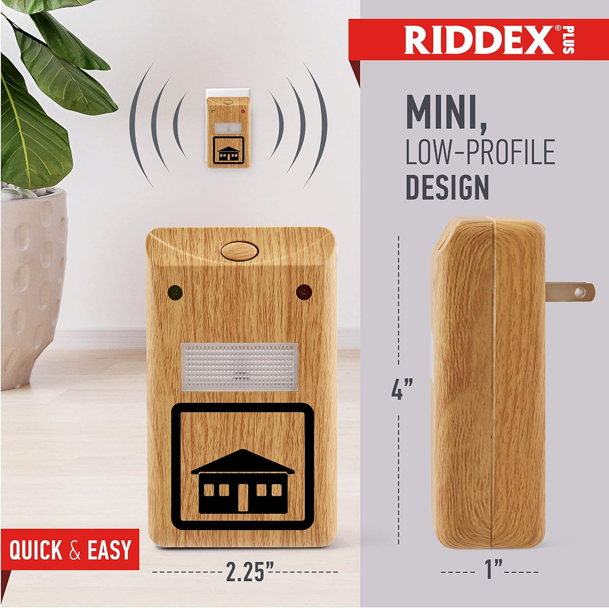RIDDEX Plus Insect Control- Plug in, Mouse Deterrent - Pest Control for Defense Against Rats, Mice