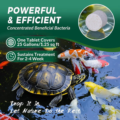 Muck Clear – Natural Pond Sludge Treatment, 2 LB for Ponds, Fountains & Bird Baths, Beneficial