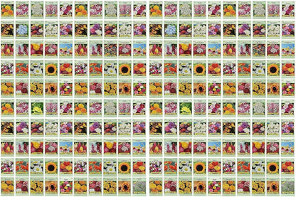 Set of 200 Flower Seed Packets - Flower Seeds in Bulk - 15 or More Varieties Available - Great for