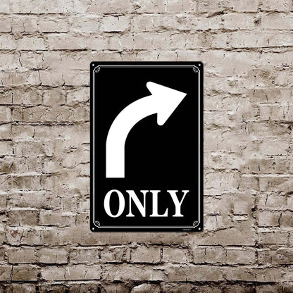 12x16" Left Turn Only Arrow Signs - High-Intensity Aluminum Parking Lot Sign, Weatherproof &