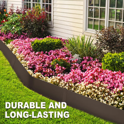 40" L x 6" H Metal Landscape Edging, Heavy Duty Galvanized Steel Garden Edging,6 Pack Steel