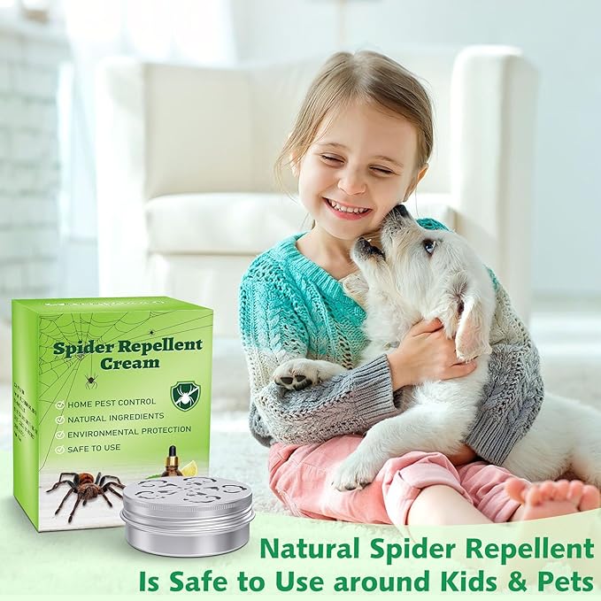 4 Pack Spider Repellent Indoor for Car Engines, Peppermint Oil, Naturally Spider Killer and