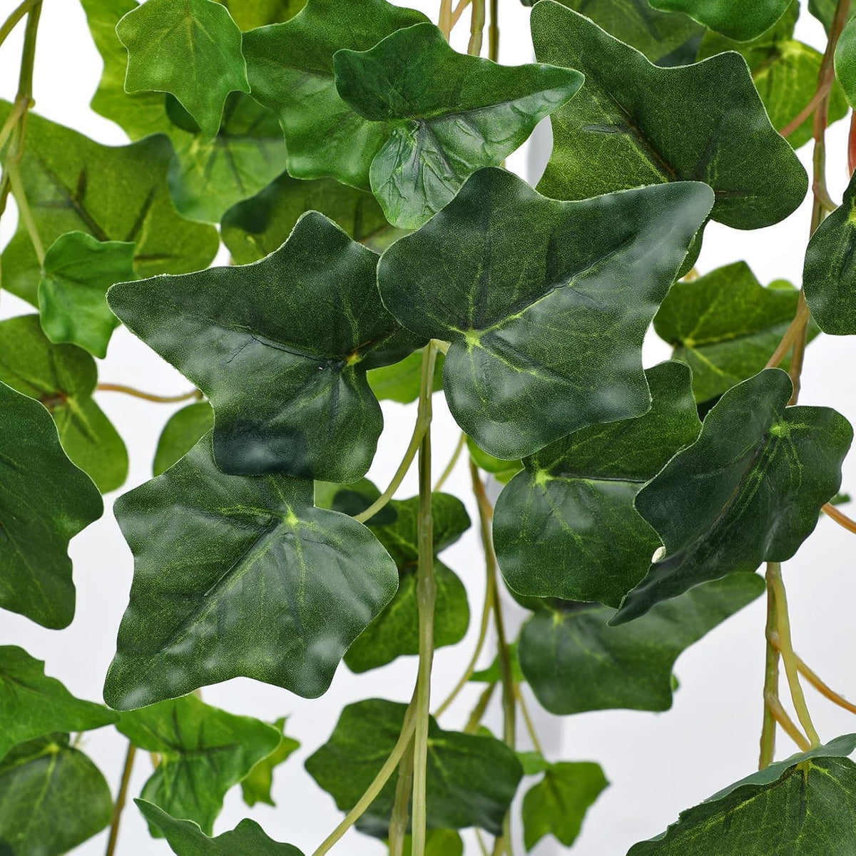 Hollyone Artificial Hanging Plants Potted 31.4" Fake Ivy Vine Faux Ivy Leaves Hanging Greenery