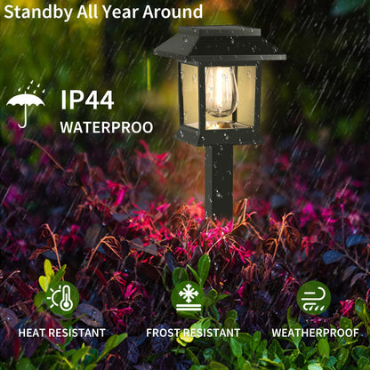 Greluna Solar Lights Outdoor,12 Pack 3000K Waterproof Auto On/Off Solar Pathway Lights for Your