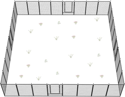 FXW Garden Fence Outdoor for The Yard – 50in(H) x 83.5ft(L) Heavy Duty Metal Animal Barrier for Dog