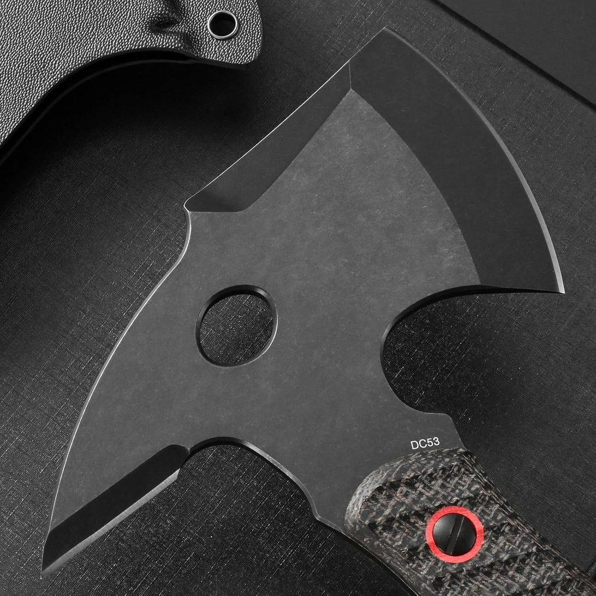 C1342 Camping Axes,DC53 Steel Blade Micarta Handle Chopping Axe Bushcraft Camping Axes Survival