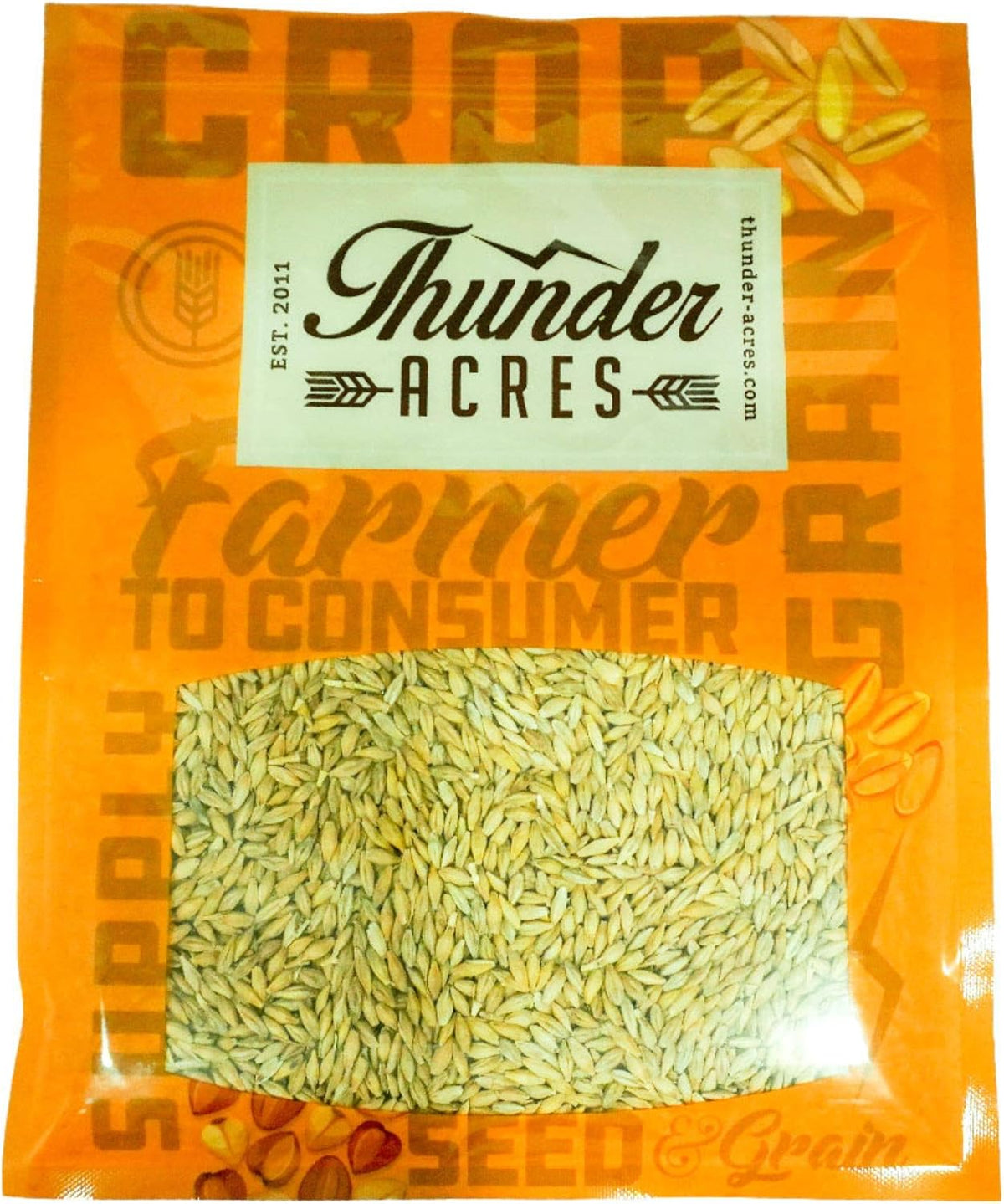 Thunder Acres Barley Seed - Certified Organic - Non-GMO (5lb)
