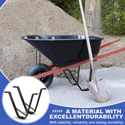 4 Pcs Heavy-Duty Steel Wheelbarrow Stands Trolley Replacement Parts Wheel Barrel Carretilla Bracket