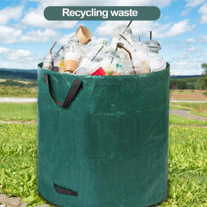 2 Pack 137 Gallons Reusable Yard Waste Bags with Double Bottom Extra Large Lawn Leaf Bags Heavy