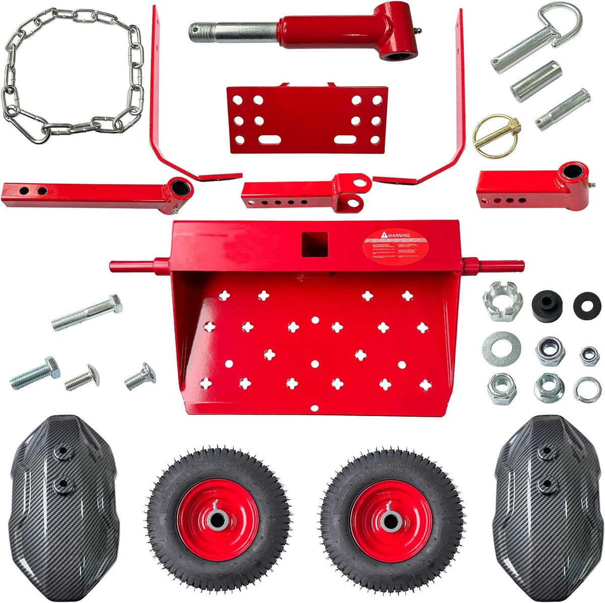 Wheels Lawn Mower Sulky for Lawn and Landscape Professionals,Mudguard Design,Anti-Skid Design