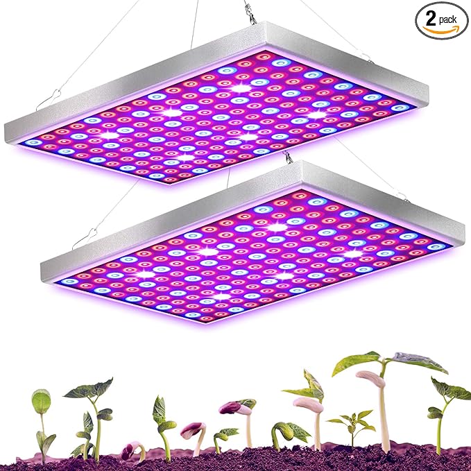 Diboys LED Grow Light for Indoor Plants, 45W Plant Lights Full Spectrum Panel Grow Light for