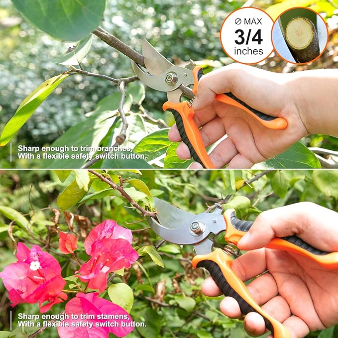 Gardening Tool Set, CHRYZTAL Stainless Steel Heavy Duty Gardening Tool Set, with Non-Slip Rubber
