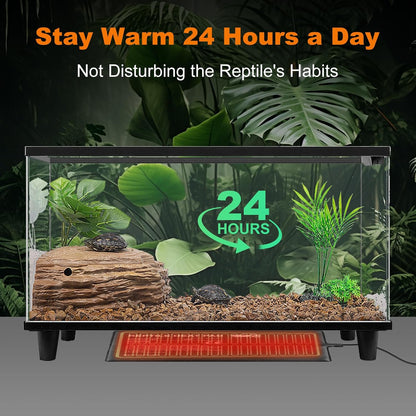 LUCKY HERP Reptile Heat Pad 6x8 Inch 8W Under Tank Terrarium Heating Mat, Reptile Heat Mat, Reptile