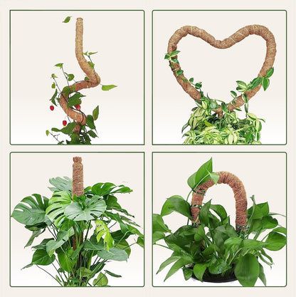 Moss Pole Monstera Plant Support – 48” Bendable Moss Pole Monstera Plant Support, Plant Stakes for