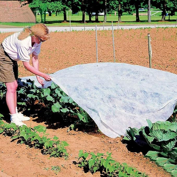 Alpurple Winter Plant Covers Freeze Protection - 19.6 x 6.5 Feet Warm Rectangle Plant Protection