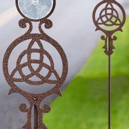 Touch of Class Pathways Reflective Driveway Marker Stake Set of Two for Outdoor Use | Celtic Knot