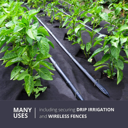 Sandbaggy (Ship from USA) 100 6-Inch Landscape Staples~SOD Staples Garden Stakes Round Pins