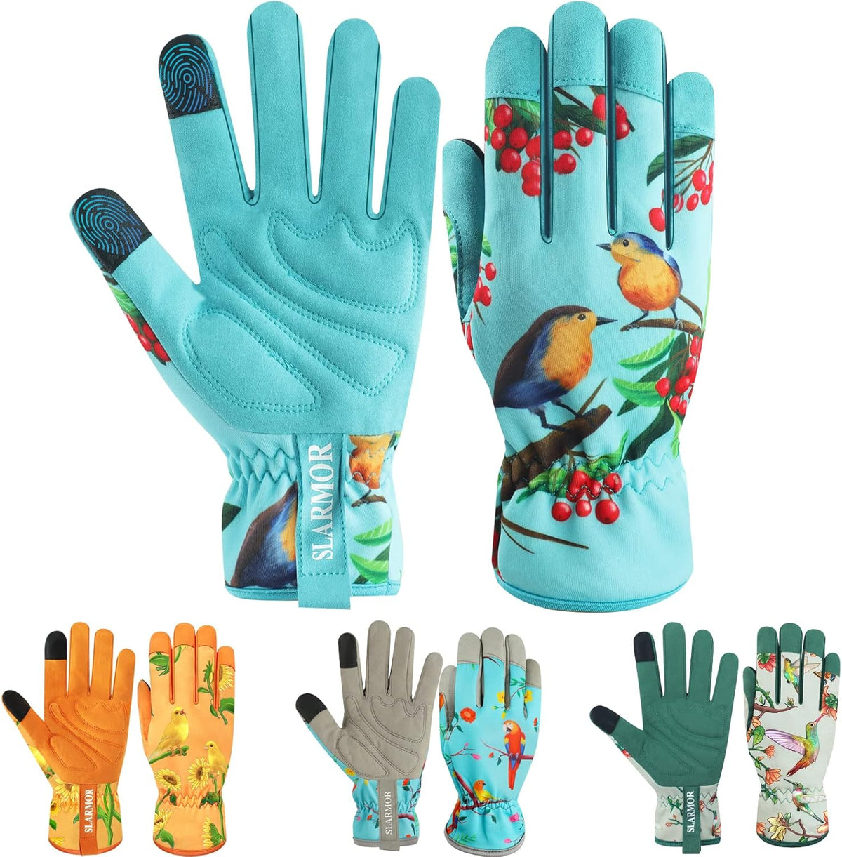 Leather-Gardening-Gloves for Women,Thorn-Proof Work-Gloves for Weeding,Digging,Planting,Pruning