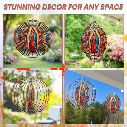 FLAGWIX Christmas Christian Gifts for Women Faith - Virgen de Guadalupe 3D Stainless Steel Metal