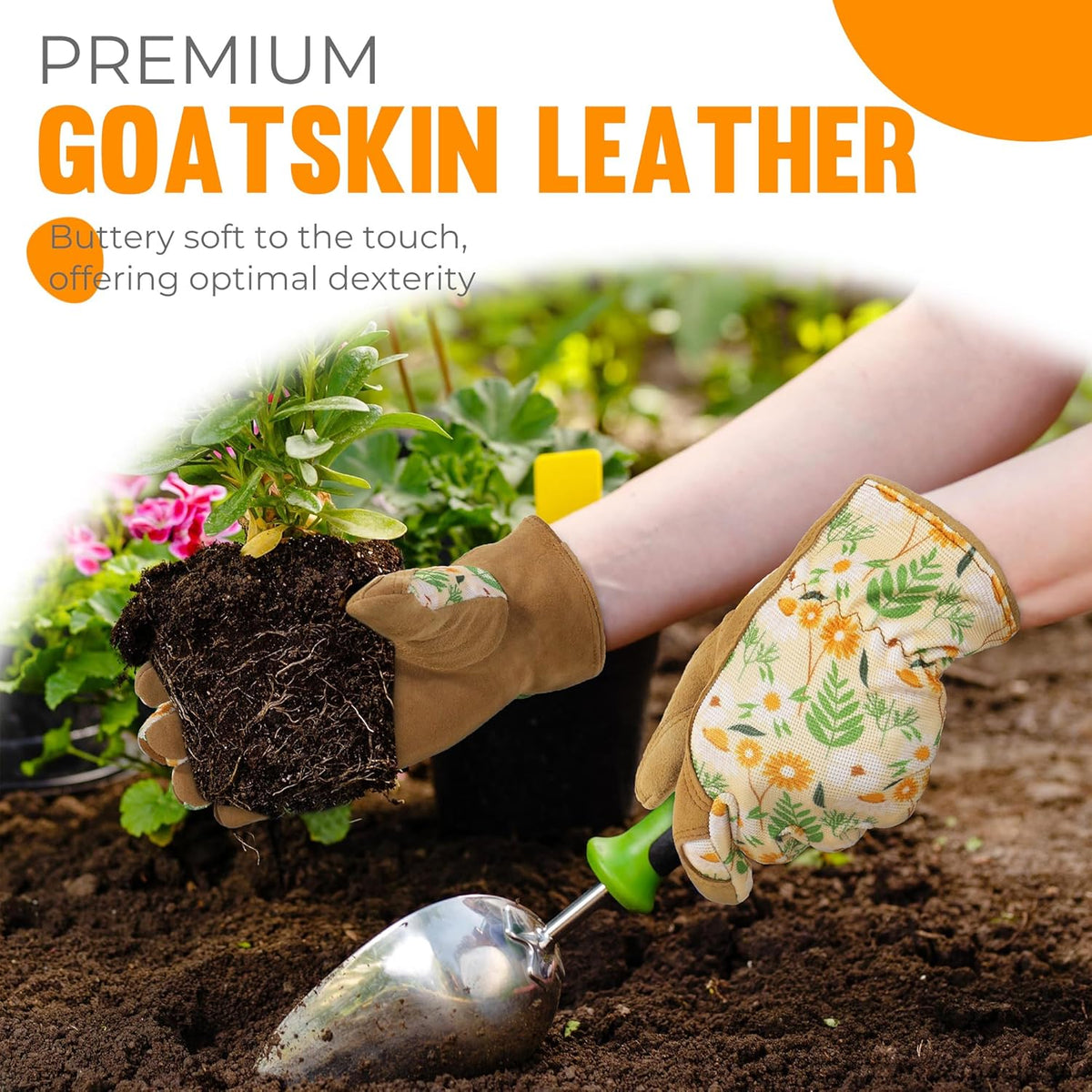 HANDLANDY Women Safety Work Gloves Utility Touch Screen Working Grip Glove for Yardwork Gardening