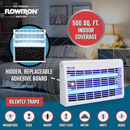 Flowtron Portable Indoor Fly Trap| Electric Insect Killer for Flies & Gnats with Dual Lure Method