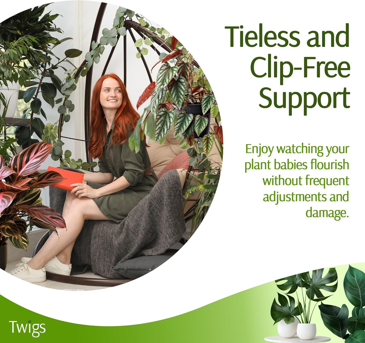 Stackable Plant Support Stakes, Stem Holder Structures for Indoor & Outdoor Use, Garden Accessories