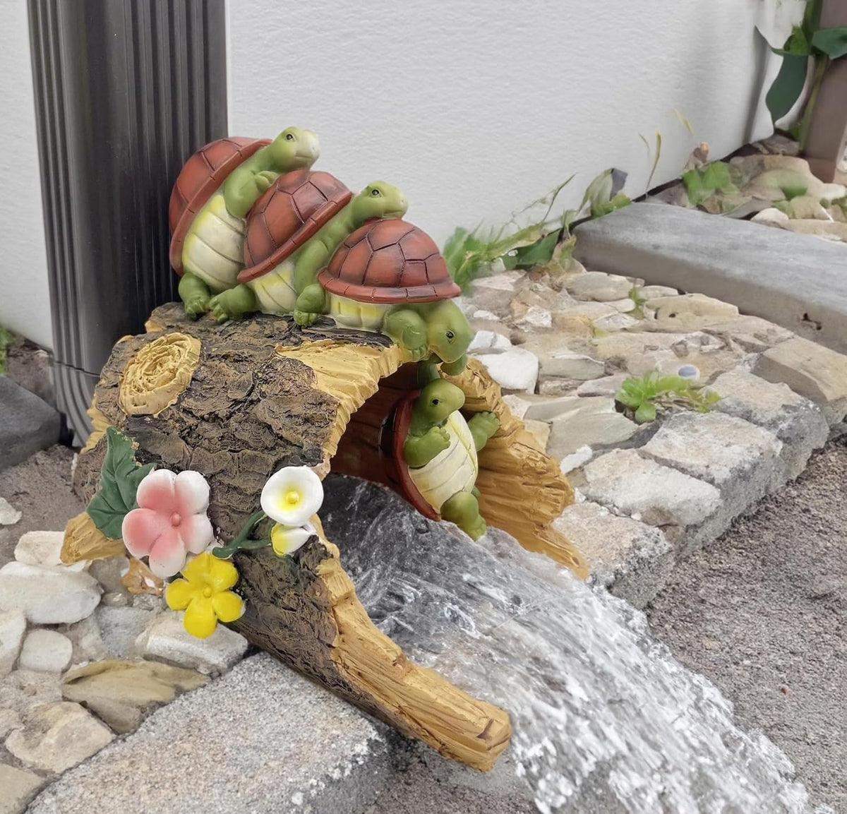 Turtle Statues Gutter Downspout Extension Statues Garden Decoration,Resin Statue Outdoor