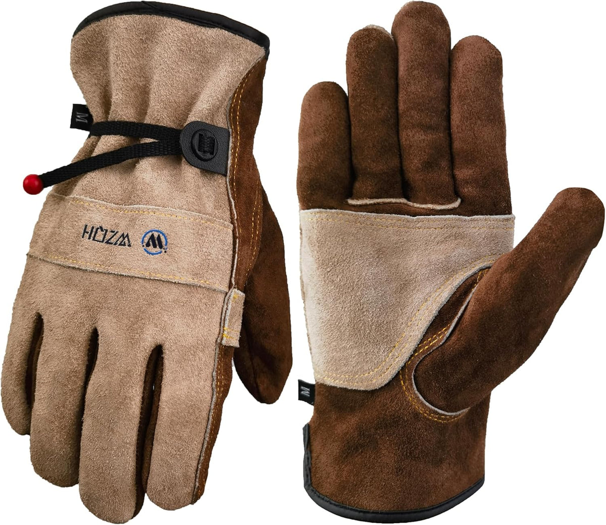 Leather Work Gloves for Men or Women. Large Glove for Gardening, Tig/Mig Welding, Construction