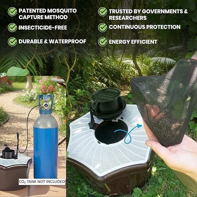 Biogents Mosquitaire Outdoor Mosquito Trap with CO₂ Booster & Sweetscent Lure | Eco-Friendly