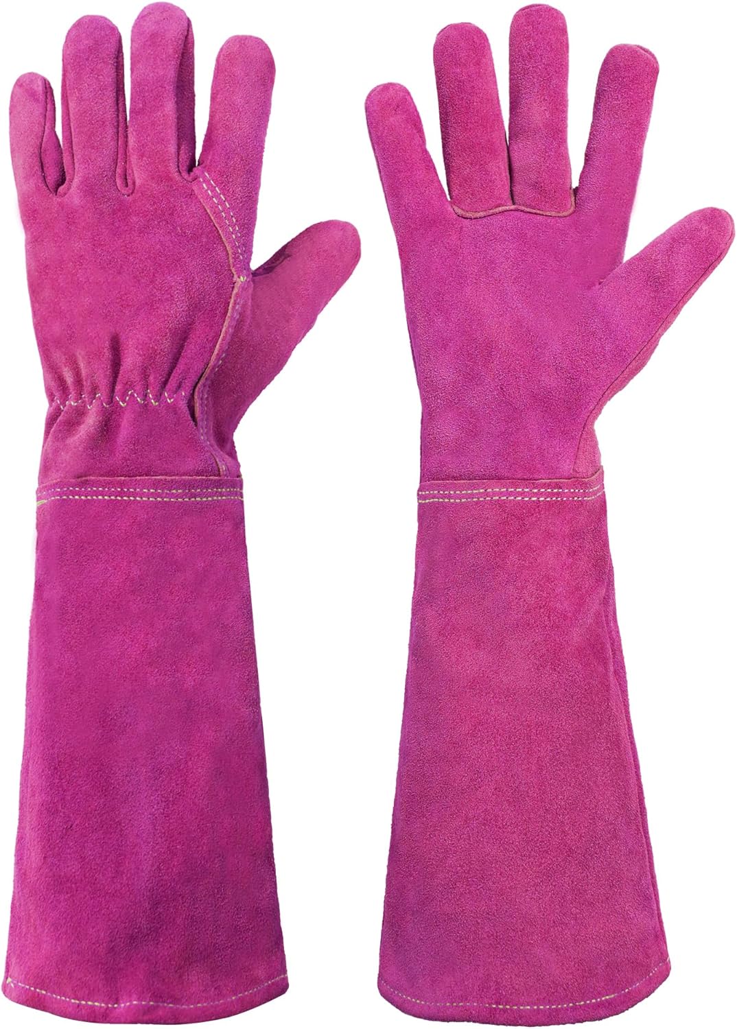 HANDLANDY Ladies Thorn Proof Gardening Gloves, Long Gauntlet Heavy Duty Garden Gloves, Elbow Length