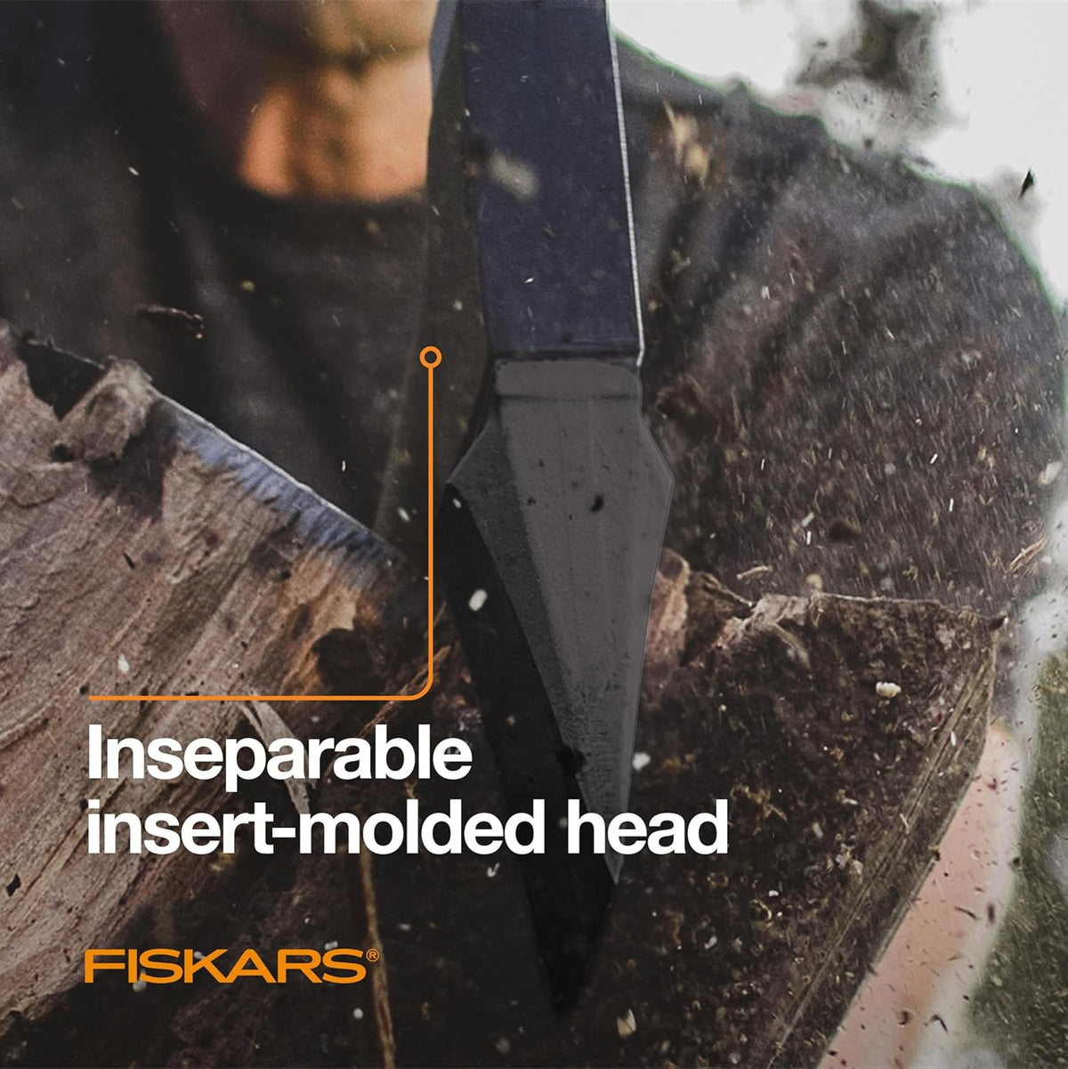 Fiskars X15 Splitting Axe, Tree Branch Cutter and Wood Splitter (23.5-Inch Axe) with