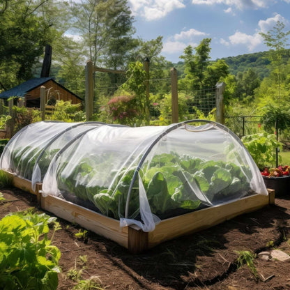 Garden Netting for Bird, Insect and Bug Cover 10x20FT 2 Pack | Multiple Size White Mesh Fabric