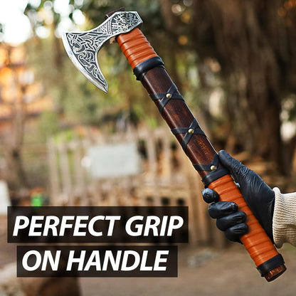 SHINY CRAFTS-Axes Viking Axe Hatchet Norse Axe Best Tomahawk Viking Bearded Axe- Beautiful Camping