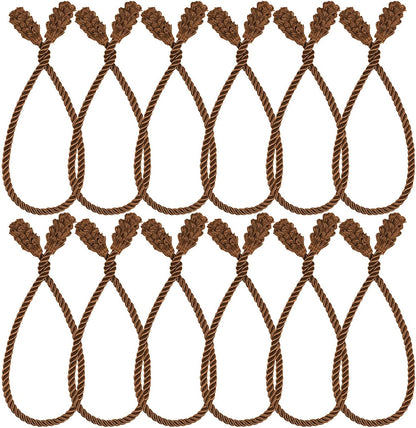 Shappy 12 Pieces Christmas Garland Banister Ties Christmas Decorative Reusable and Flexible Twist