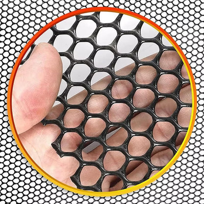 Plastic Wire Mesh Fence, Black Safety Fence Balcony Protection Net 39.3 Inch X 32.8FT Poultry Fence