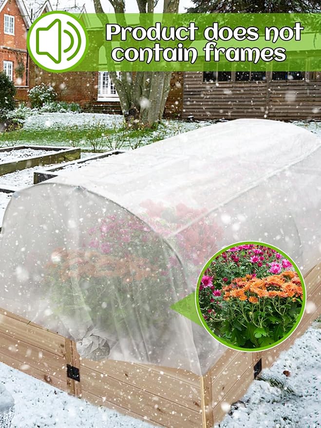 Alphatool Plant Covers Freeze Protection - 10 ft x 30 ft Frost Cloths Blankets for Outdoor Plants