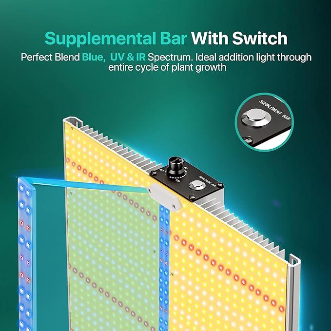 2025 Upgraded SH4000 Led Grow Light,Dimmable Full Spectrum LED Growing Lights with UV&IR Module for