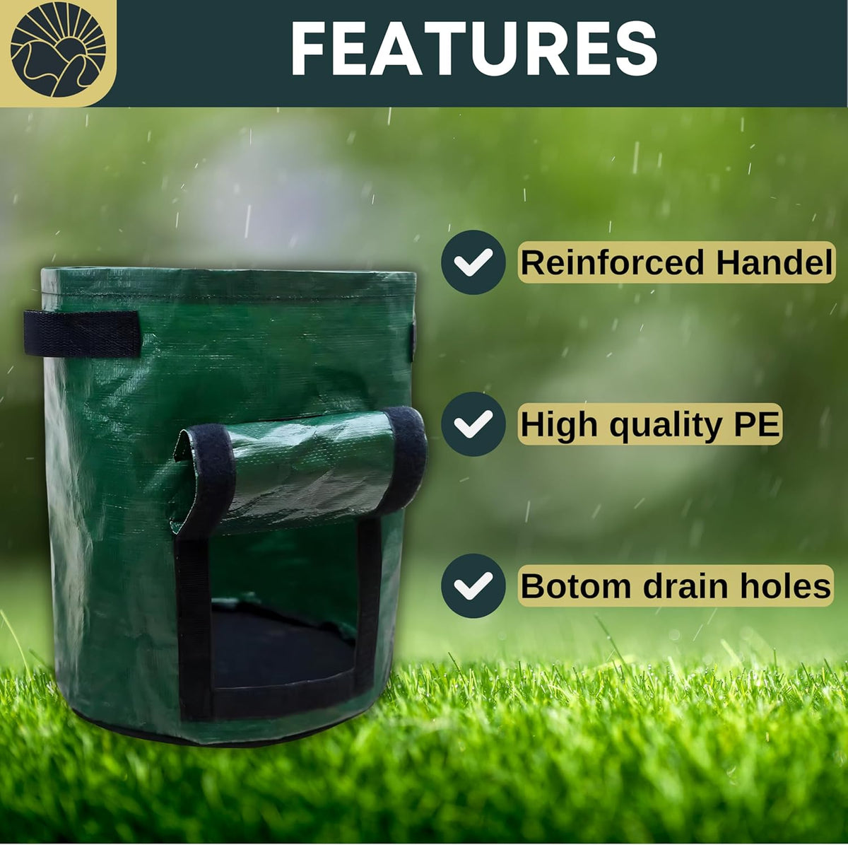SunVara Potato Grow Bags 10 Gallon Grow Bags 5 Pack