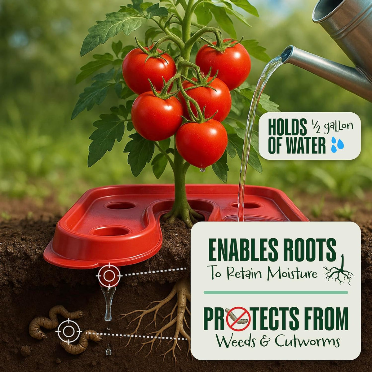 DALEN Gardeneer Tomato Tray Super Boost – Increases Tomato Plant Yield up to 40% – Easy to Install