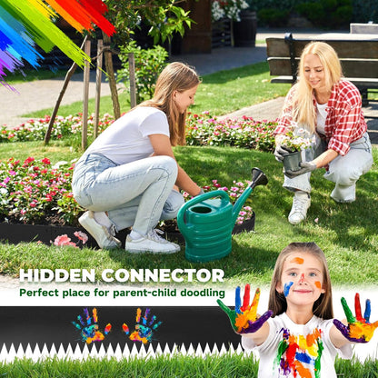 Steel Garden Edging with Top Bending Protection Metal Lanscape Edging Steel Lawn Edging 40 inch