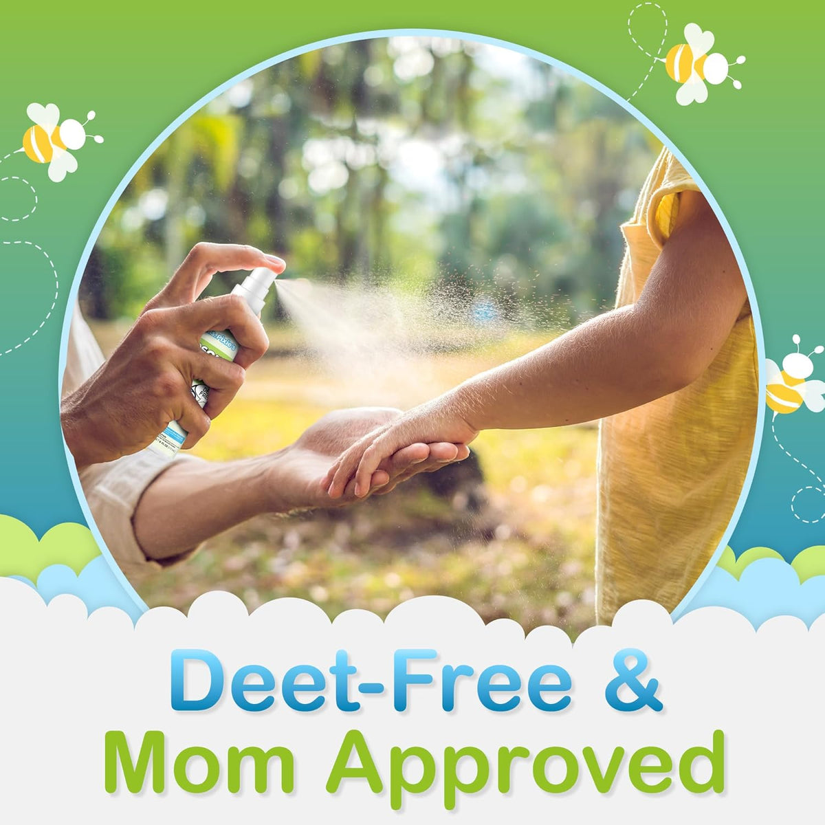Ms. Pixie's Mosquito Repellent for Kids, DEET-Free Gentle Bug Spray for Children’s Skin & Outdoor