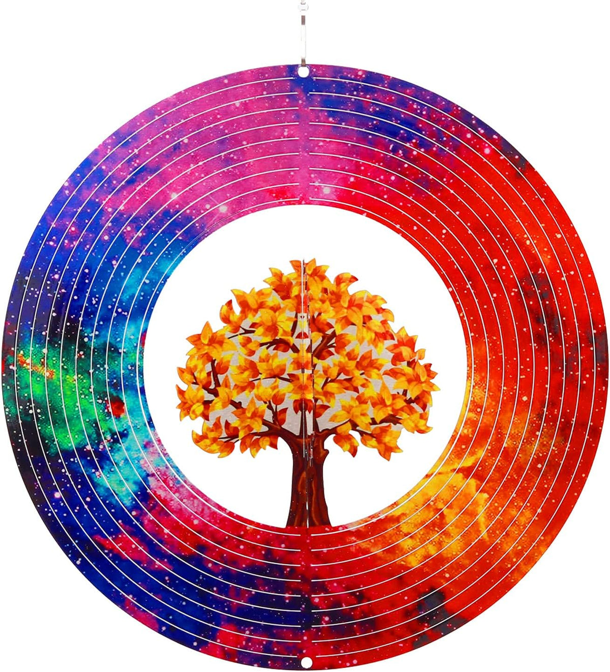 Spring Song Tree of Life 3D Kinetic Wind Spinner for Yard and Garden Stainless Steel Spinner Indoor