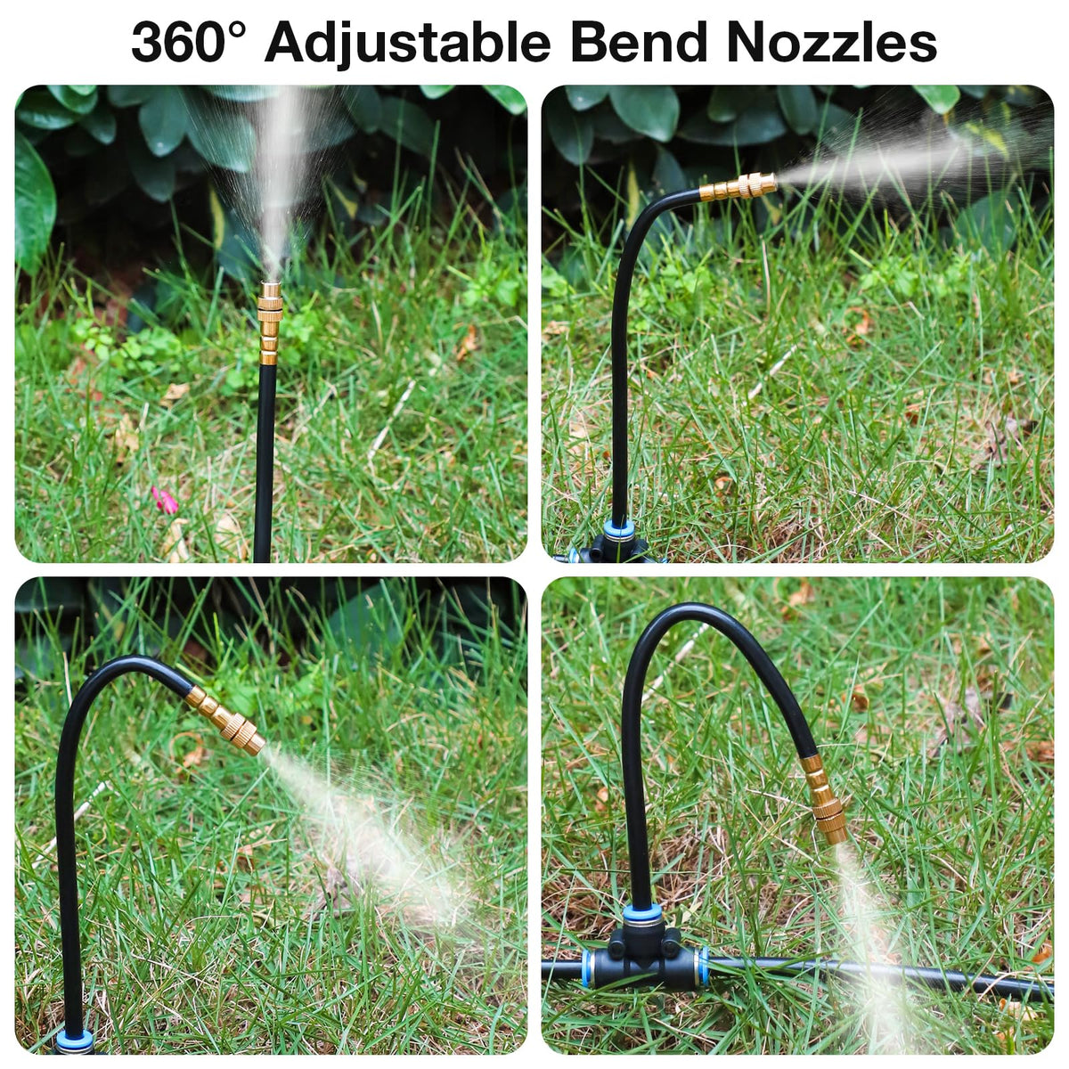 MIXC 200Ft 1/4" Drip Irrigation System,2026-Upgrade Garden Irrigation Kit with 32pcs Adjustable