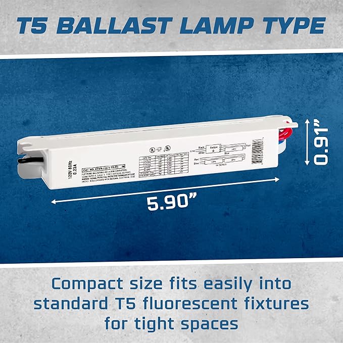 OHLECTRIC (2 Pack Replacement for Keystone KTEB-114-1-TP-FC-MB 1 Lamp T5 Electronic Fluorescent