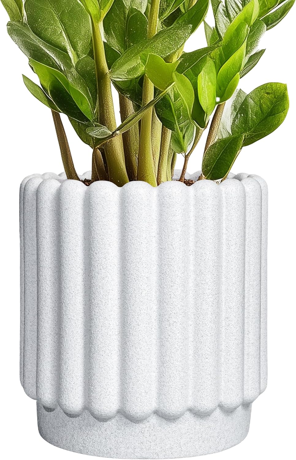 Ceramic Planters for Indoor Plants - 7.6 Inch Ceramic Plant Pots Outdoor, Round Flower Pots with